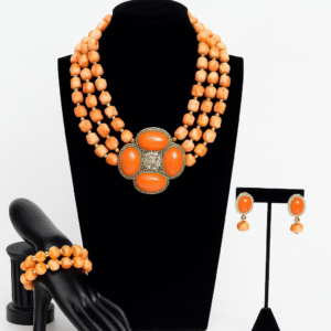 Ayanfe – Coral Bead Jewelry Set